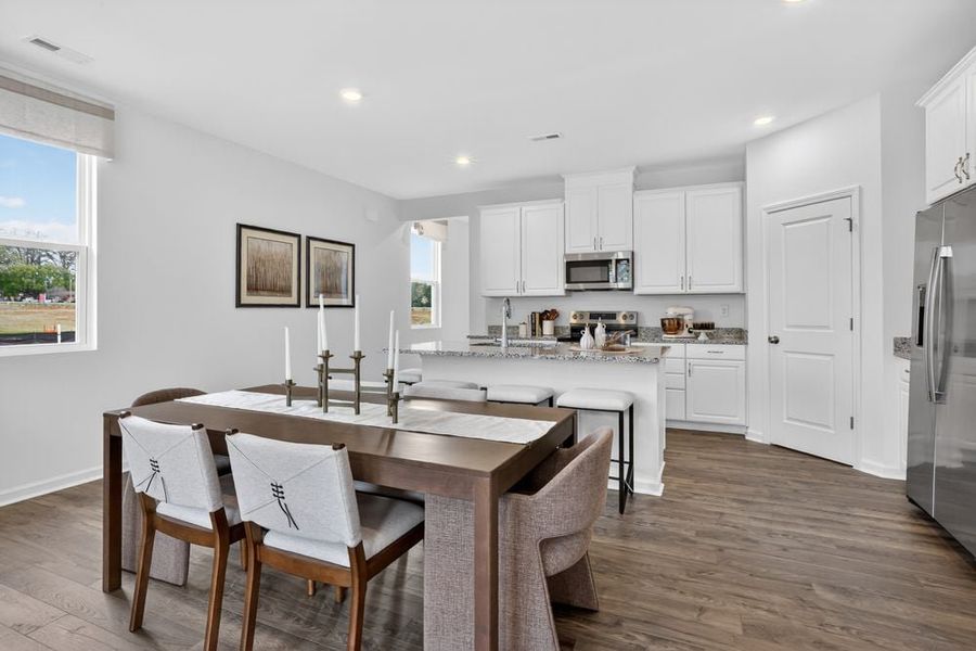 Furnished interior view inside a new home in Fincastle Glen, Shelby (Image 12).