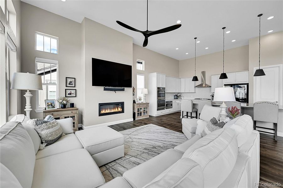 Furnished interior view inside a new home in , Castle Rock (Image 10).