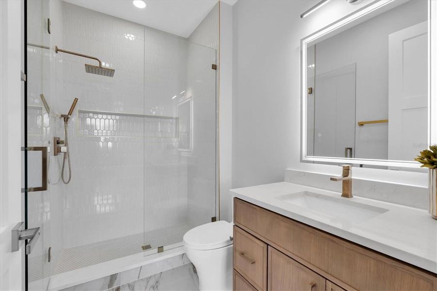 Furnished interior view inside a new home in , St. Petersburg (Image 42).