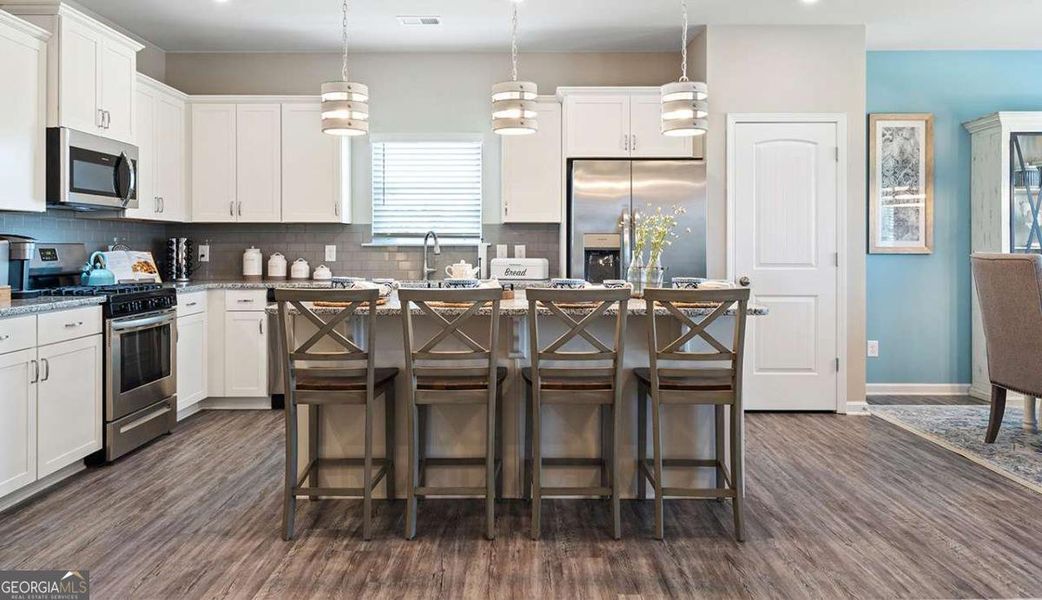 Furnished interior view inside a new home in Bryson Farms, Byron (Image 10).