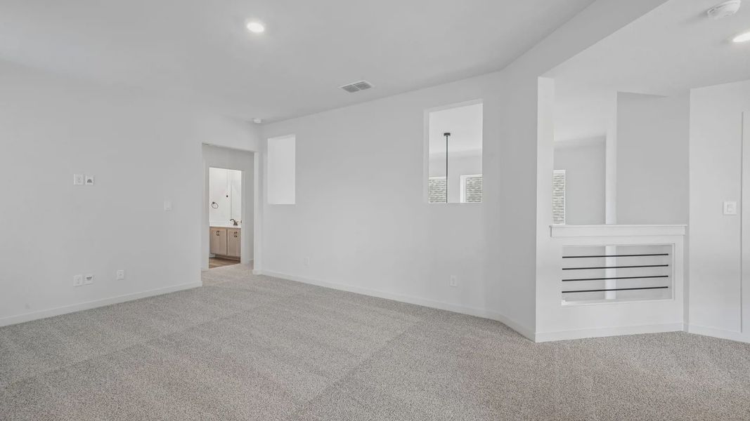Representative unfurnished interior of a home built from the Portofino by Chesmar Homes in Legacy at Lake Dunlap, New Braunfels (Image 16).