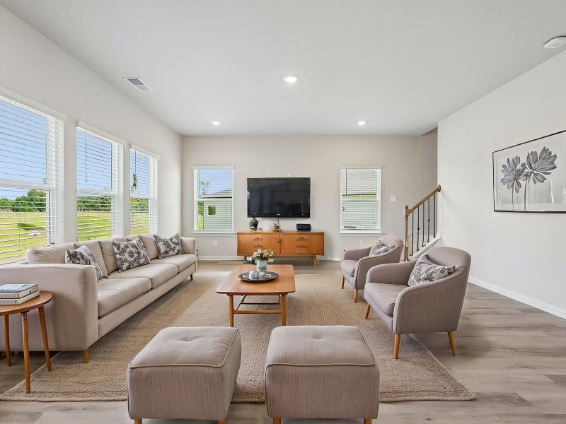 Furnished interior view inside a new home in Northwoods at Mirror Lake, Villa Rica (Image 3).
