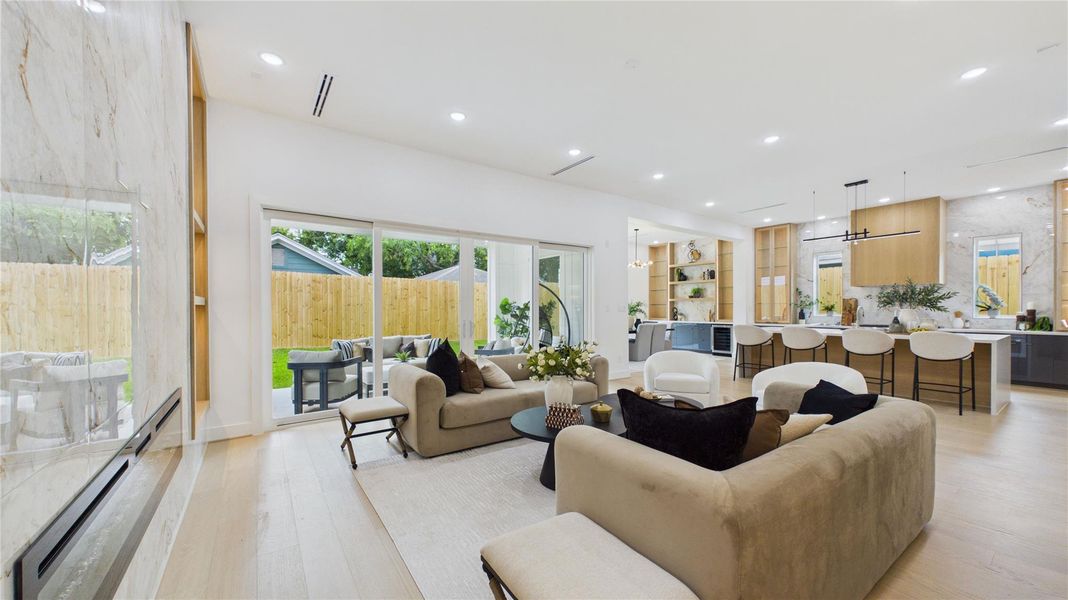 Furnished interior view inside a new home in , Houston (Image 44).