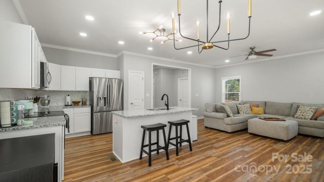 Furnished interior view inside a new home in , Kernersville (Image 28).