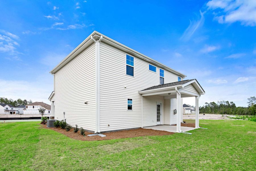 Representative exterior photo of a completed home built from the Meadowbrook by Caviness & Cates Communities in Sutherland Station at Olde Liberty, Franklinton, NC (Image 217). Representative exterior photo of a completed home built from the Meadowbrook by Caviness & Cates Communities in Sutherland Station at Olde Liberty, Franklinton, NC (Image 217).