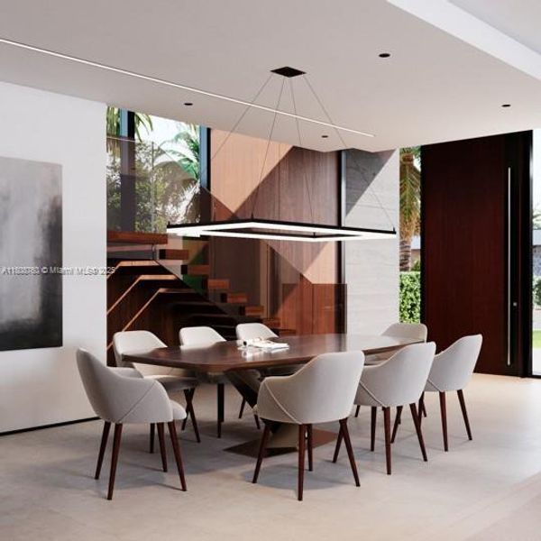 Furnished interior view inside a new home in , Miami (Image 12). Furnished interior view inside a new home in , Miami (Image 12).