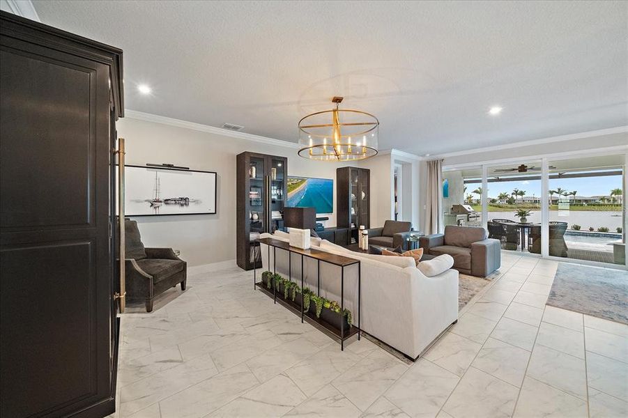 Furnished interior view inside a new home in , Venice (Image 35).