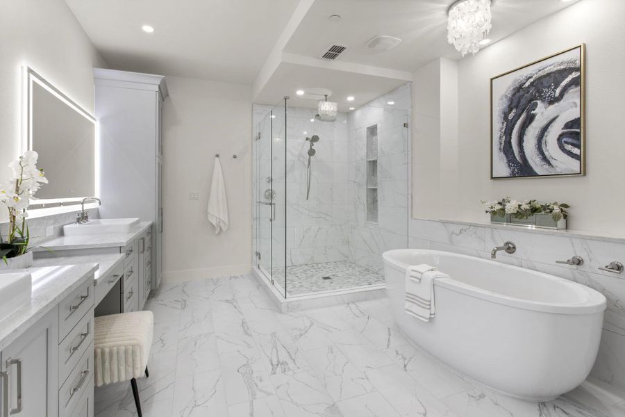 Furnished interior view inside a new home in , Tierra Verde (Image 12).