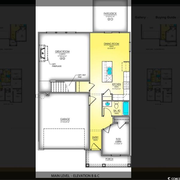 View of floor plan / room layout