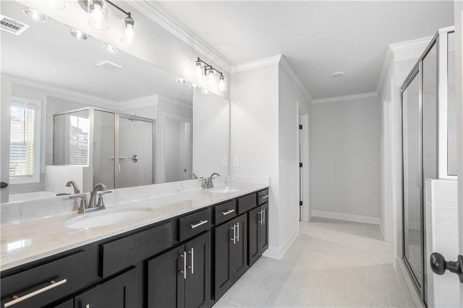 Furnished interior view inside a new home in Calgary Downs, Winder (Image 14).