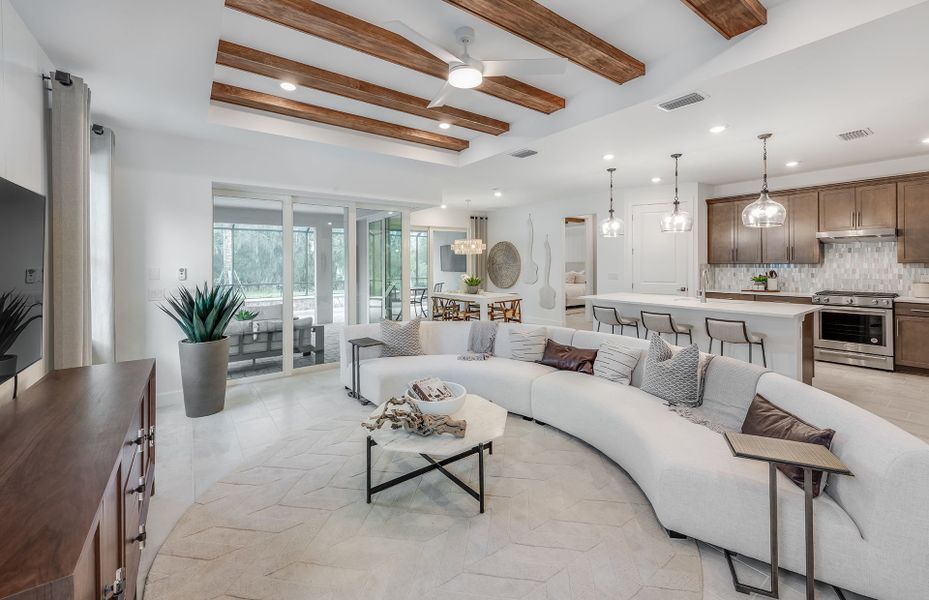 Representative furnished interior of a home built from the Mystique by Del Webb in Del Webb Oak Creek, North Fort Myers (Image 5).