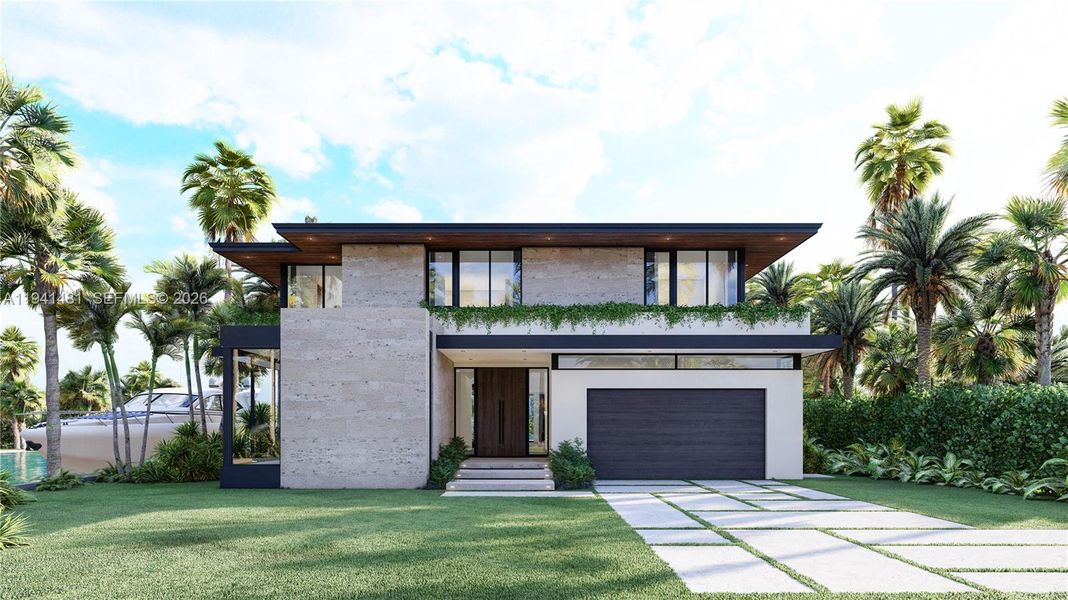 Front exterior of a new home in , North Miami, FL, highlighting curb appeal (Image 1). Front exterior of a new home in , North Miami, FL, highlighting curb appeal (Image 1).