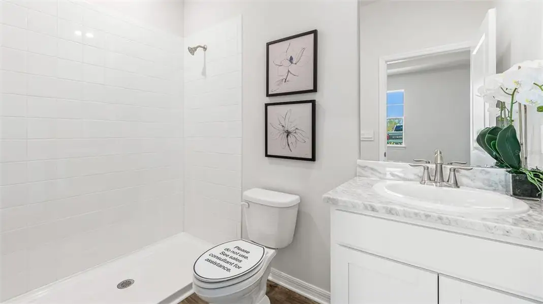 Furnished interior view inside a new home in Oakfield Trails, Parrish (Image 25). Furnished interior view inside a new home in Oakfield Trails, Parrish (Image 25).