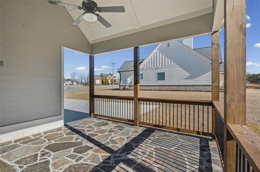 Exterior details and patio area of a home in , Waleska (Image 25).