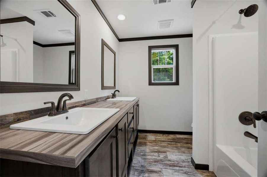 Furnished interior view inside a new home in , Eatonton (Image 13).