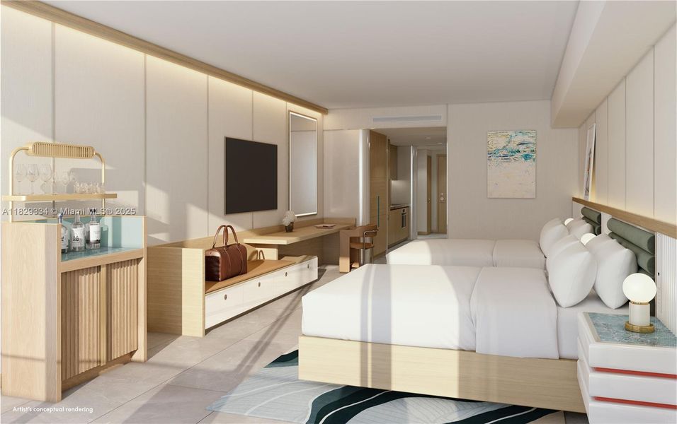 Furnished interior view inside a new home in , Pompano Beach (Image 3).