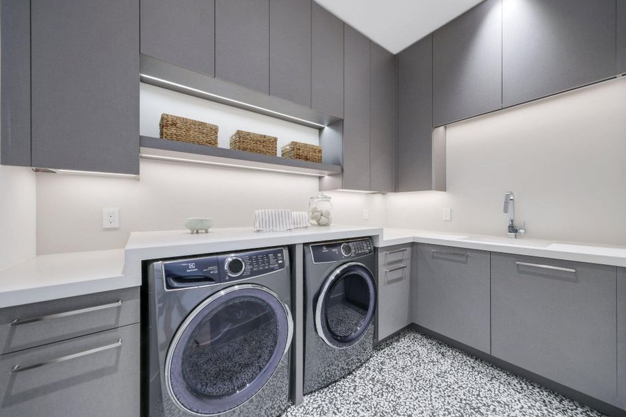 Furnished interior view inside a new home in , Delray Beach (Image 10). Furnished interior view inside a new home in , Delray Beach (Image 10).