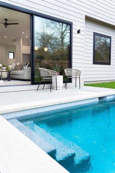 Exterior details and patio area of a home in , Austin (Image 3).