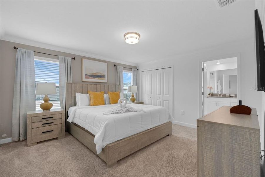 Furnished interior view inside a new home in , Kissimmee (Image 18).