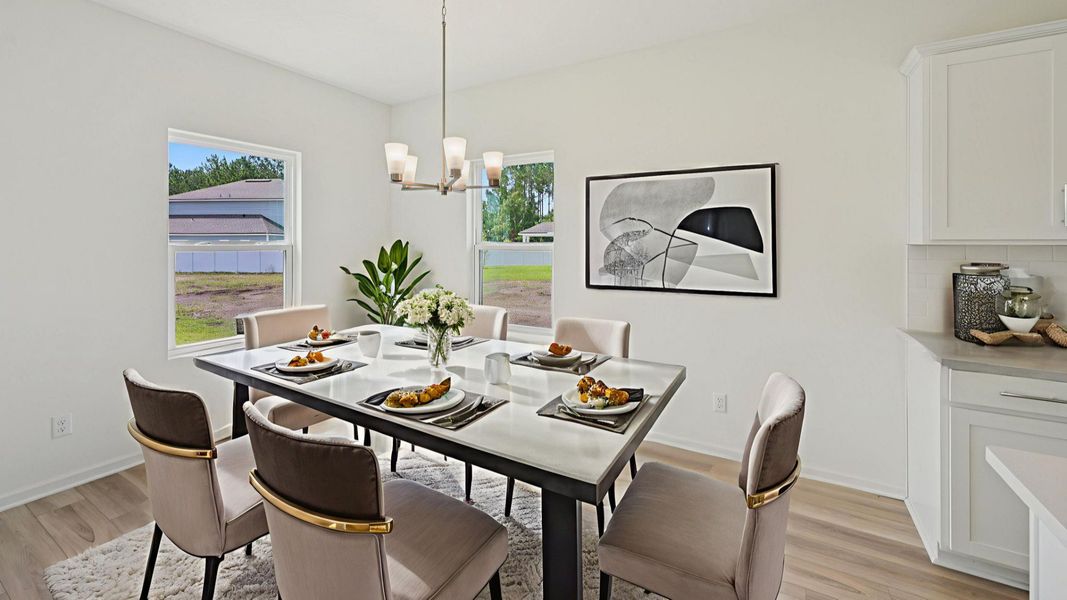 Representative furnished interior of a home built from the Fleetwood by DRB Homes in Panther Creek, Jacksonville (Image 14).