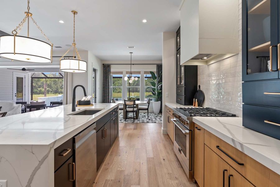Representative furnished interior of a home built from the Kasie - Hidden Creek by MasterCraft Builder Group in SilverLeaf, St. Augustine (Image 19).