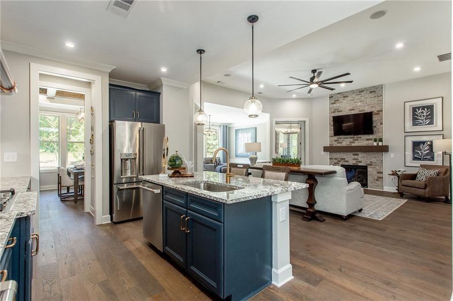 Furnished interior view inside a new home in Cresswind Georgia at Twin Lakes, Hoschton (Image 17). Furnished interior view inside a new home in Cresswind Georgia at Twin Lakes, Hoschton (Image 17).