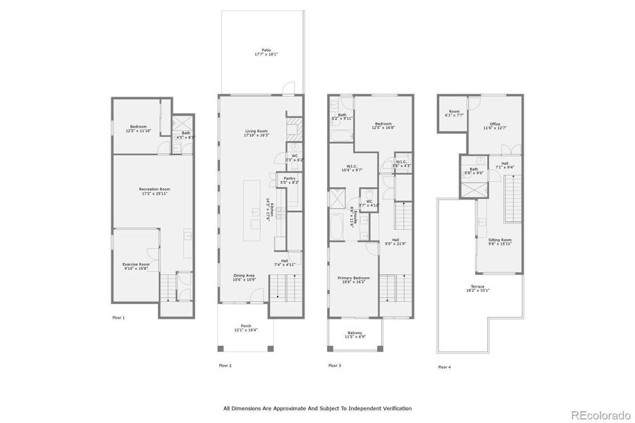 2D floor plan layout of this home in , Denver, CO (Image 5).