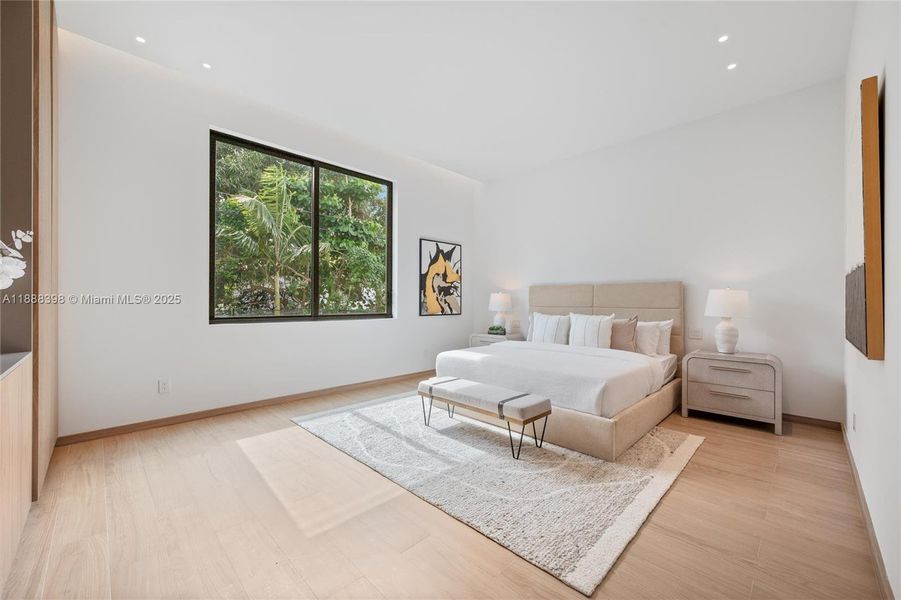 Furnished interior view inside a new home in , Miami (Image 22).