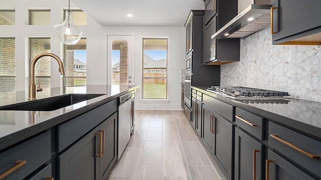 Furnished interior view inside a new home in The Trails, New Caney (Image 9).