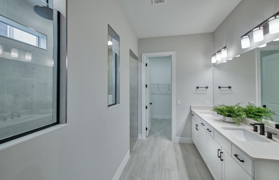 Furnished interior view inside a new home in Avondale at Avenir, Palm Beach Gardens (Image 18). Furnished interior view inside a new home in Avondale at Avenir, Palm Beach Gardens (Image 18).