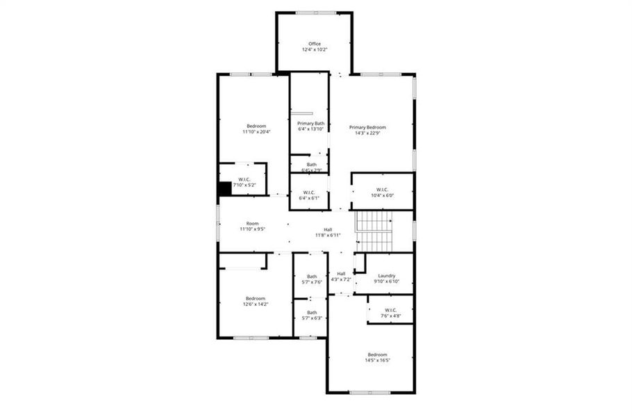 2D floor plan layout of this home in , Atlanta, GA (Image 7). 2D floor plan layout of this home in , Atlanta, GA (Image 7).