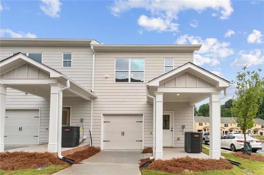 Exterior details and patio area of a home in East Park Village, Kennesaw (Image 3).