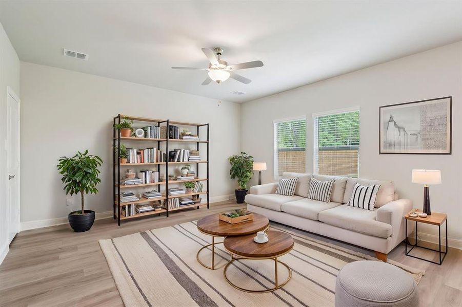 Furnished interior view inside a new home in Westmoor, Sherman (Image 6).