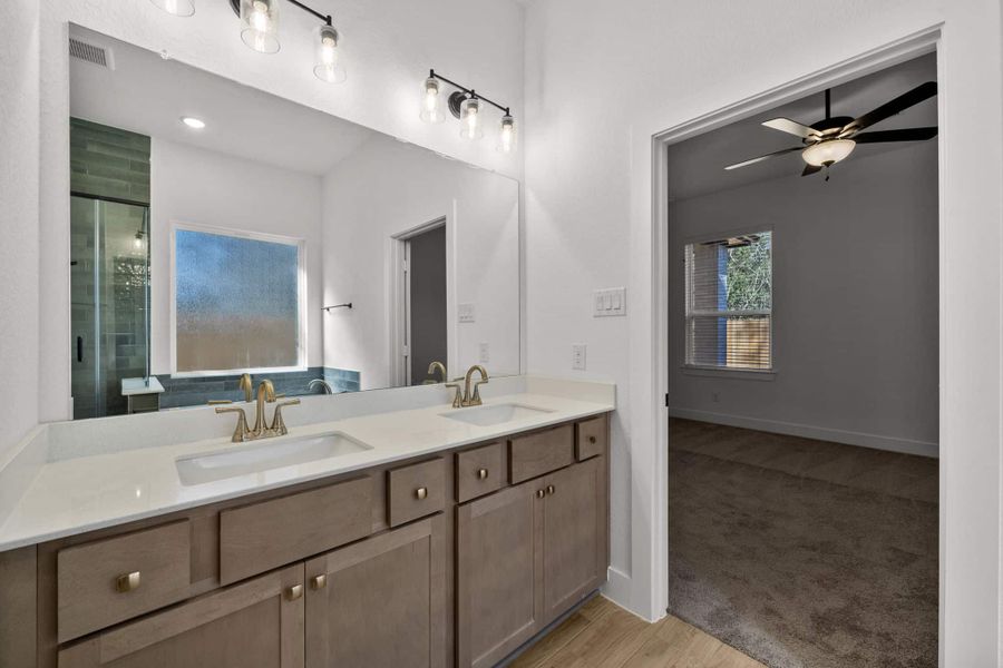 Furnished interior view inside a new home in The Woodlands Hills, Willis (Image 9). Furnished interior view inside a new home in The Woodlands Hills, Willis (Image 9).