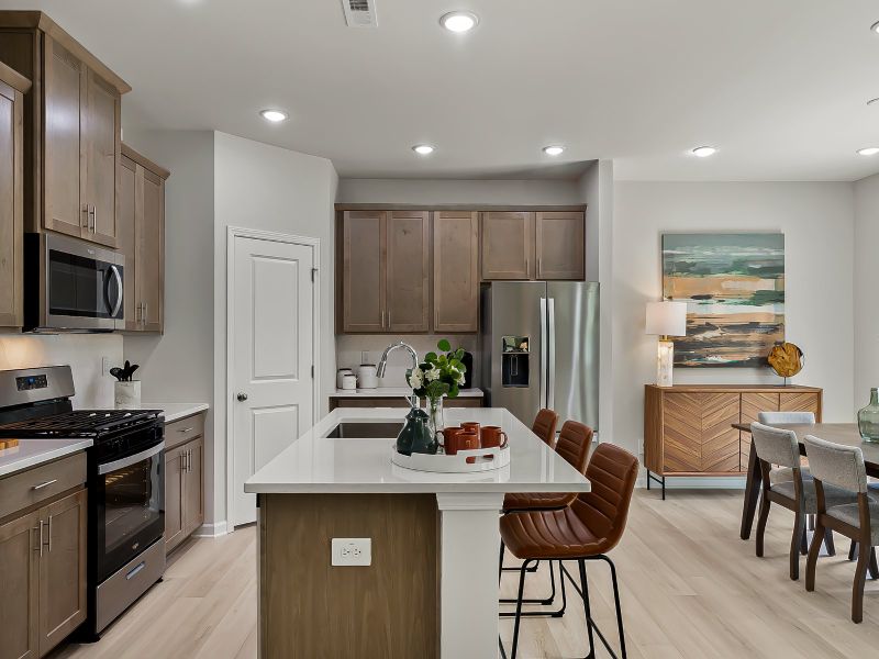 Furnished interior view inside a new home in Cadence Meadows, Zebulon (Image 6).