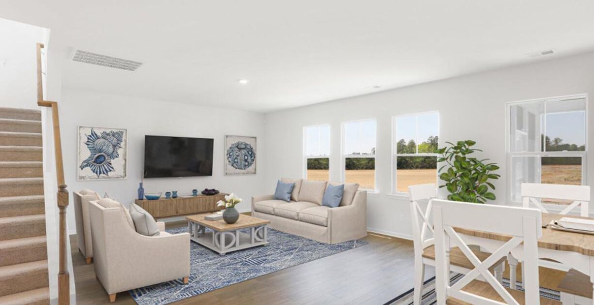 Furnished interior view inside a new home in Limehouse Farms, Summerville (Image 2).
