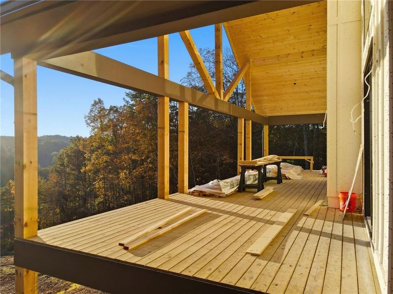 Exterior details and patio area of a home in , Ranger (Image 1).