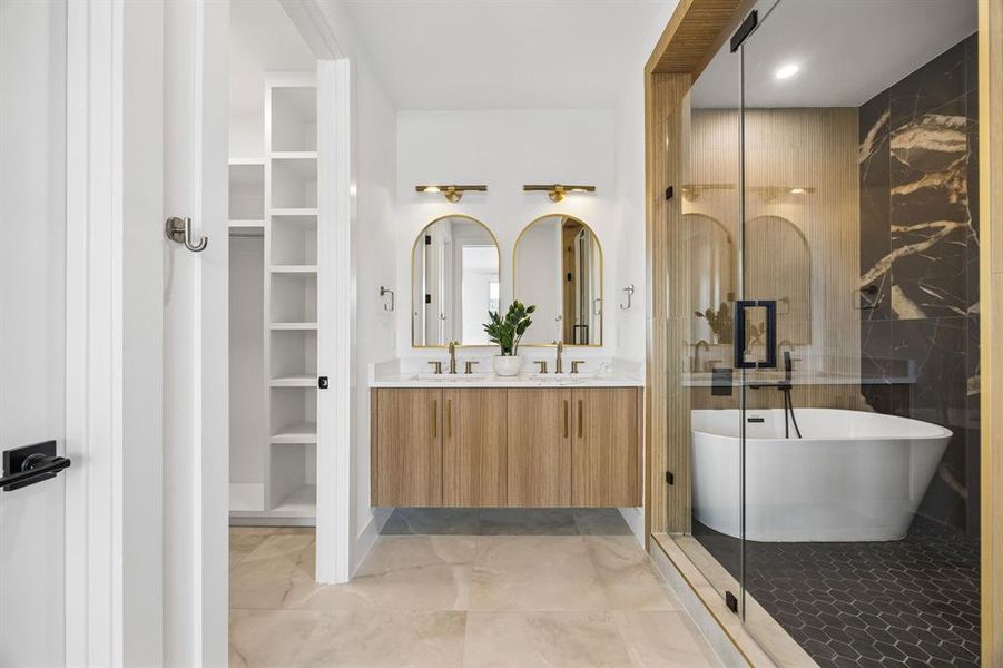 Furnished interior view inside a new home in , Dallas (Image 16). Furnished interior view inside a new home in , Dallas (Image 16).