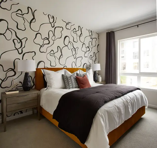 Furnished interior view inside a new home in Lyric at RidgeGate Condos, Lone Tree (Image 5).