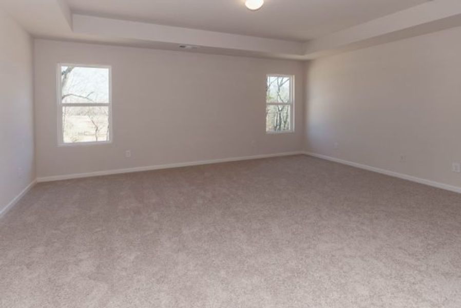 Representative unfurnished interior of a home built from the Clayton by Piedmont Residential in Hampton Ridge, Jefferson (Image 62).