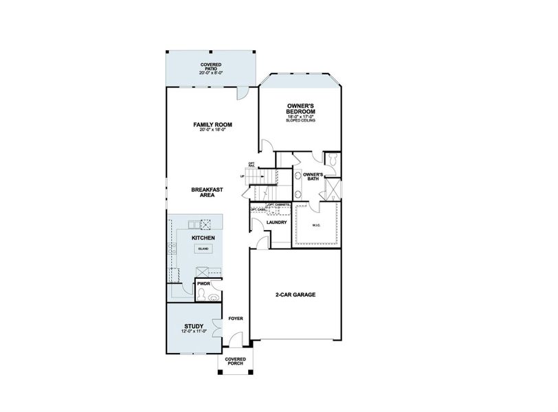 2D floor plan layout of this home in Barksdale, Leander, TX (Image 5).