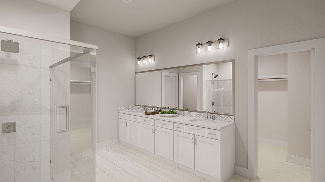 Furnished interior view inside a new home in Union Park, Little Elm (Image 10).