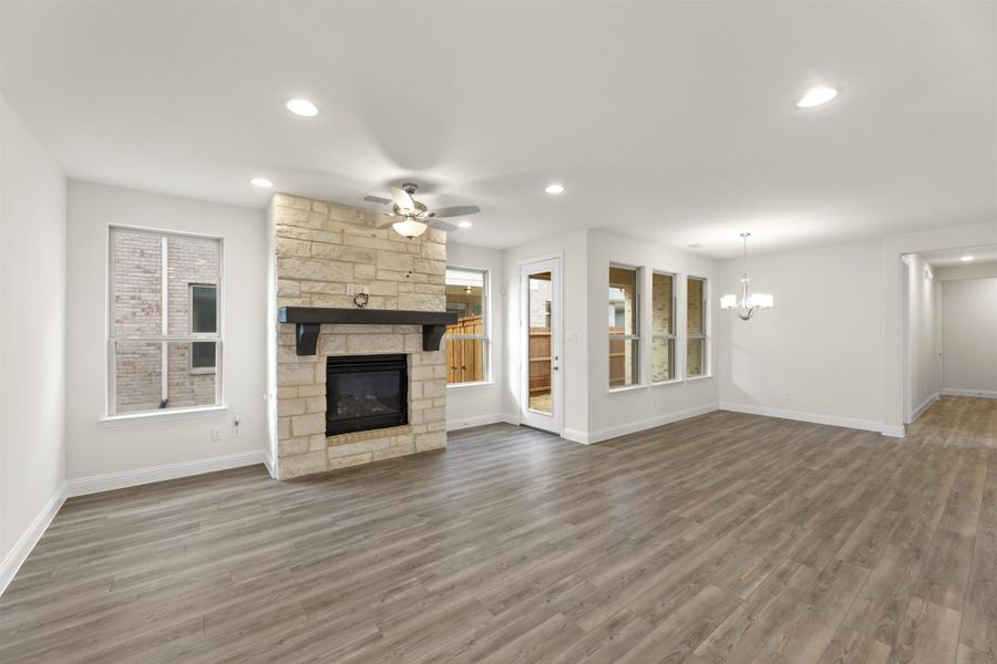 Representative unfurnished interior of a home built from the Juniper by UnionMain Homes in Edgewater, Fate (Image 25).