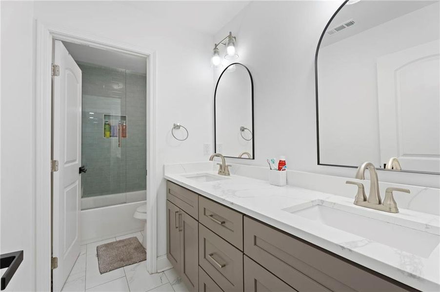 Furnished interior view inside a new home in , Snellville (Image 40).