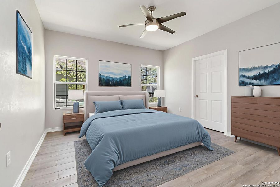 Furnished interior view inside a new home in , San Antonio (Image 16). Furnished interior view inside a new home in , San Antonio (Image 16).