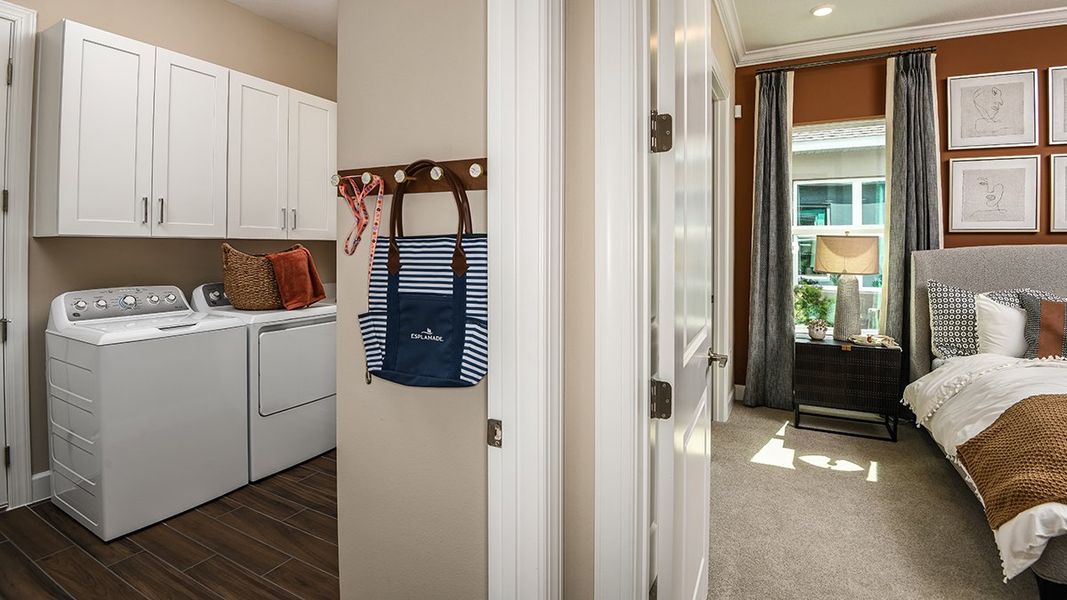 Representative furnished interior of a home built from the Lazio by Taylor Morrison in Esplanade at Westview, Kissimmee (Image 27).