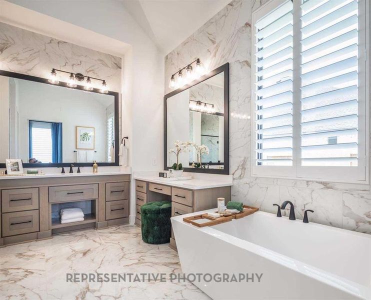 Furnished interior view inside a new home in Sandbrock Ranch, Aubrey (Image 26).