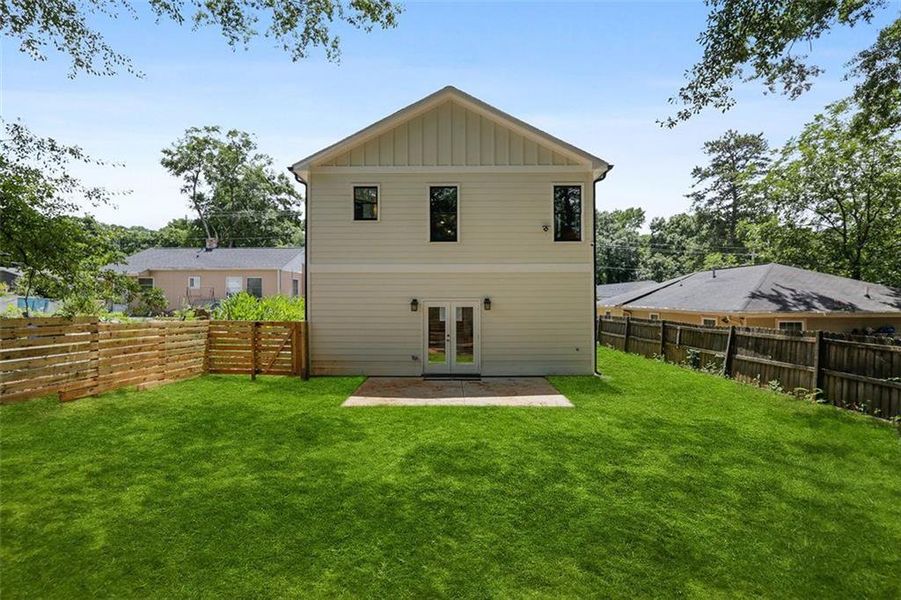 Exterior details and patio area of a home in , Atlanta (Image 20). Exterior details and patio area of a home in , Atlanta (Image 20).