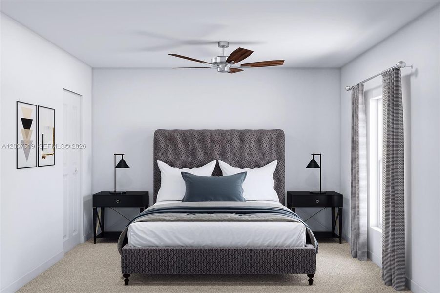 Furnished interior view inside a new home in Acacia Groves, Miami (Image 4).
