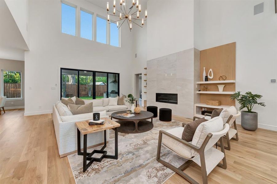 Furnished interior view inside a new home in , Dallas (Image 13).